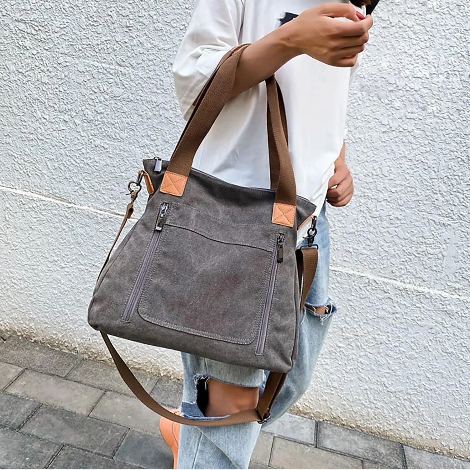 Foldie Crossbody Bags for Women Stadium Crossbody Messenger Bags for Concerts Sporting Events Clear Fanny Pack(Khaki)