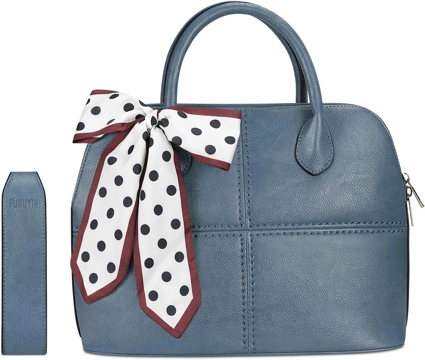 FUKUYIN Tote Purse for Women Medium Crossbody Bags Top Handle Dome Satchel Bag for Ladies Faxu Leather