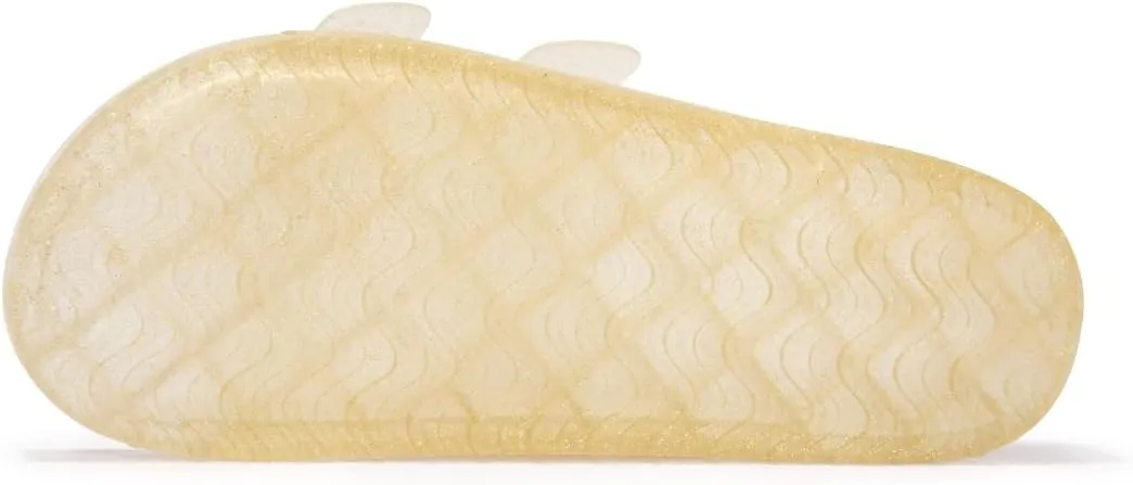 FUNKYMONKEY Women's Comfort Slides Double Buckle Adjustable EVA Flat Sandals