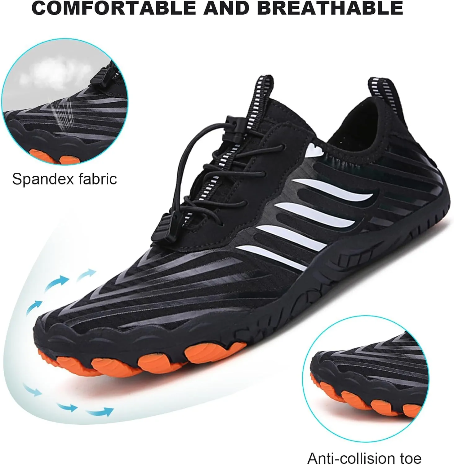 Giltpeak Hike Barefoot Shoes Women Men, Pro Wide Slip-On Minimalist Athletic Quick Dry Baresteps Shoes Unisex