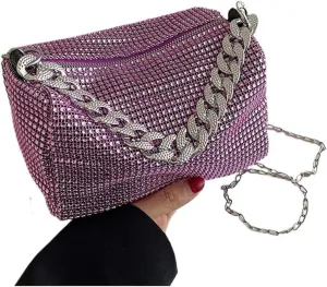 Glitter Rhinestone Evening Bag Shining Evening Clutches Handbag Party Purses For Walks