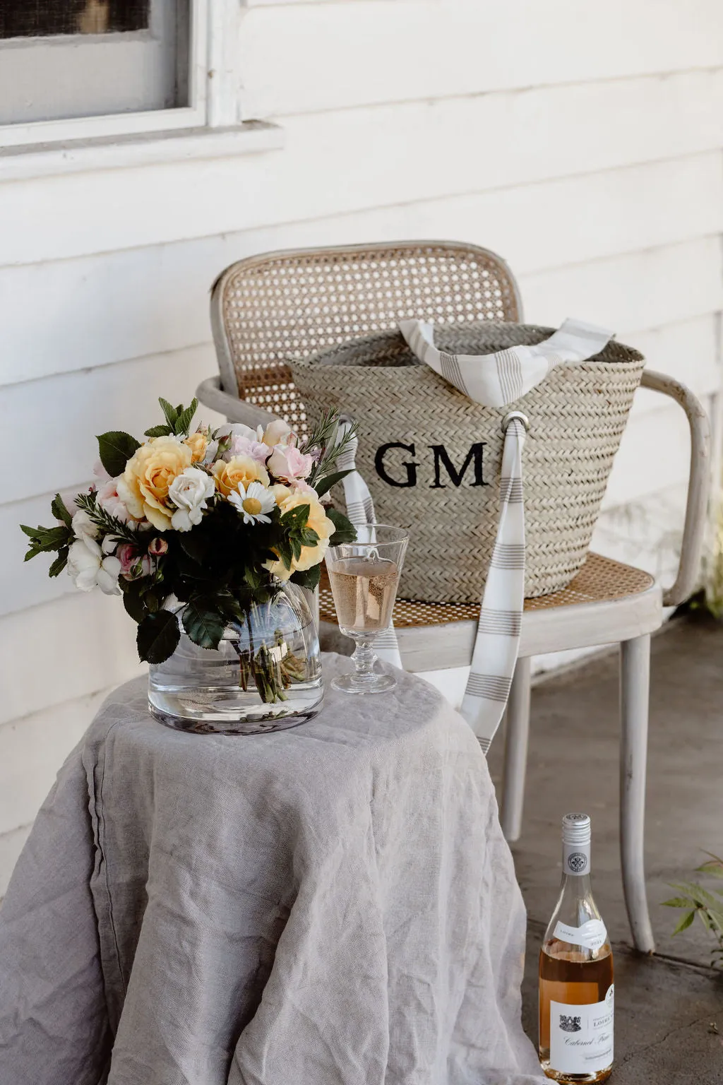 Goodman Market Basket | Baltic Blue Check
