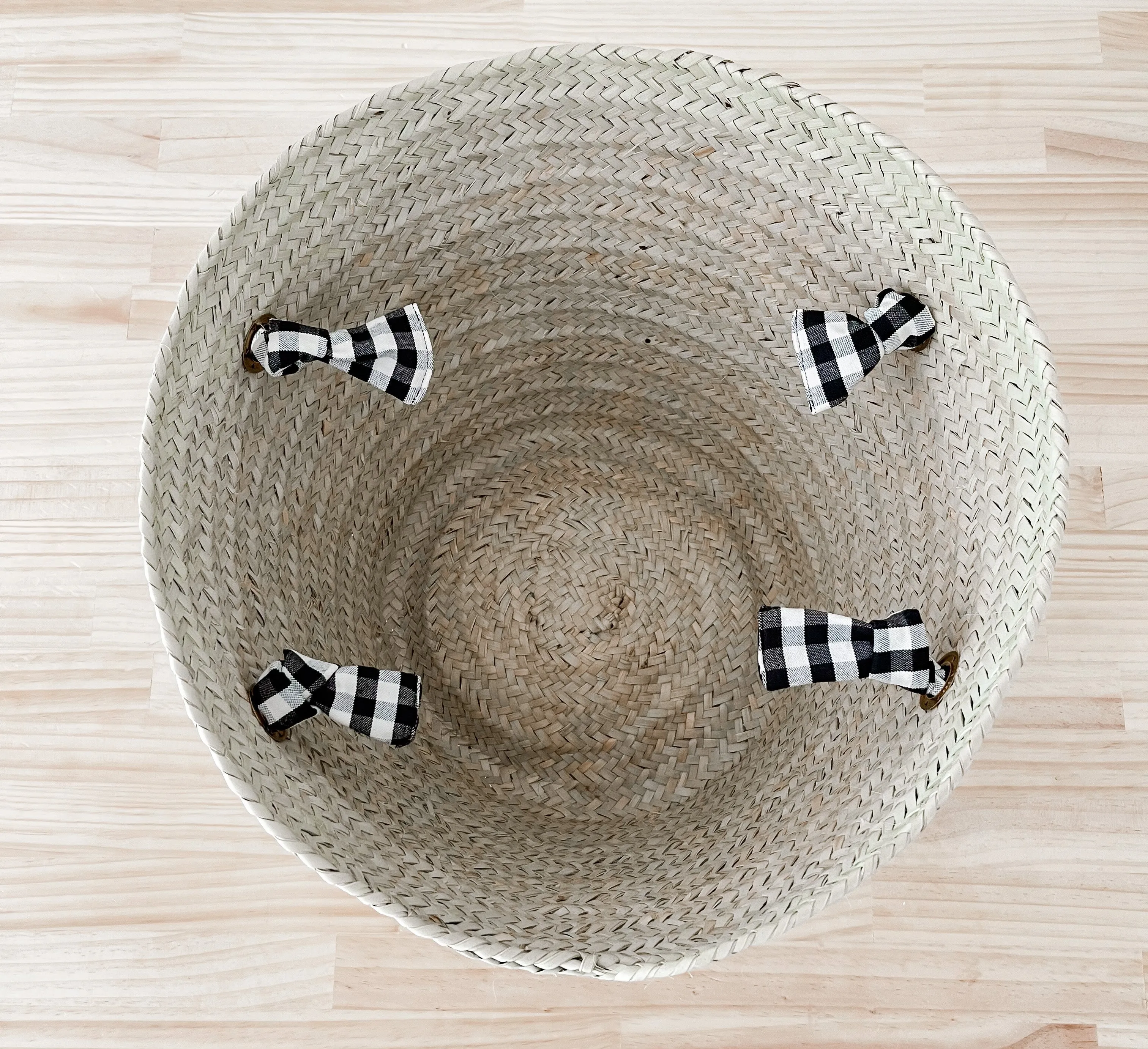 Goodman Market Basket | Baltic Blue Check