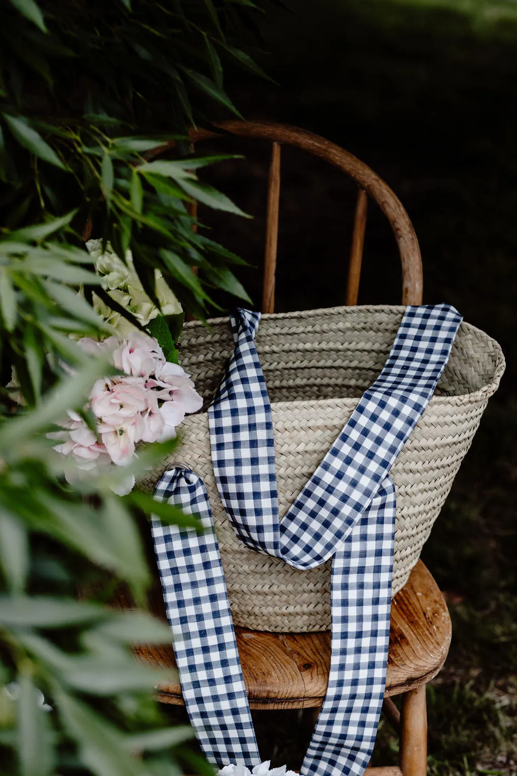 Goodman Market Basket | Baltic Blue Check