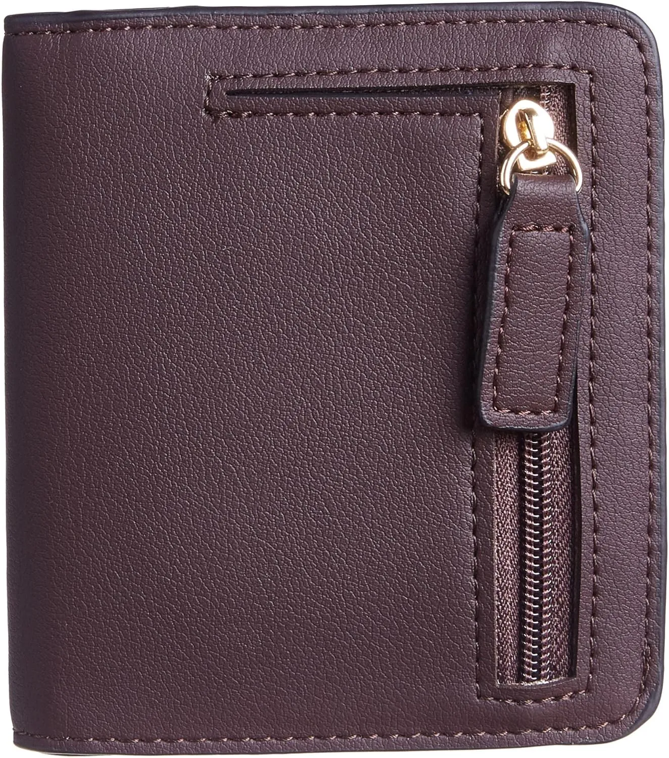 Gostwo Small Wallet for Women, Slim Bifold Credit Card Holder, Compact RFID Blocking Cash Wallet, Billfolds Thin Leather Zipper Pocket, Mini Wallet Gift for Ladies Teen Girls Travel with ID Window