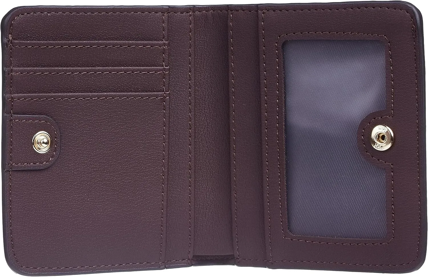 Gostwo Small Wallet for Women, Slim Bifold Credit Card Holder, Compact RFID Blocking Cash Wallet, Billfolds Thin Leather Zipper Pocket, Mini Wallet Gift for Ladies Teen Girls Travel with ID Window