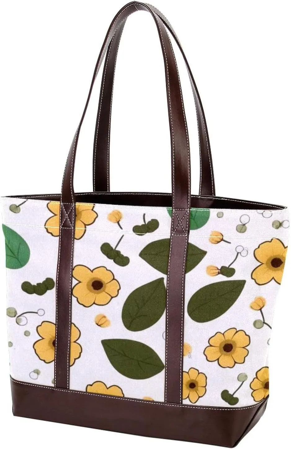 Green avocado-832 Tote Bags Durable Leather Canvas Purses and Handbags for Women Top Handle Shoulder Satchel Hobo Bags