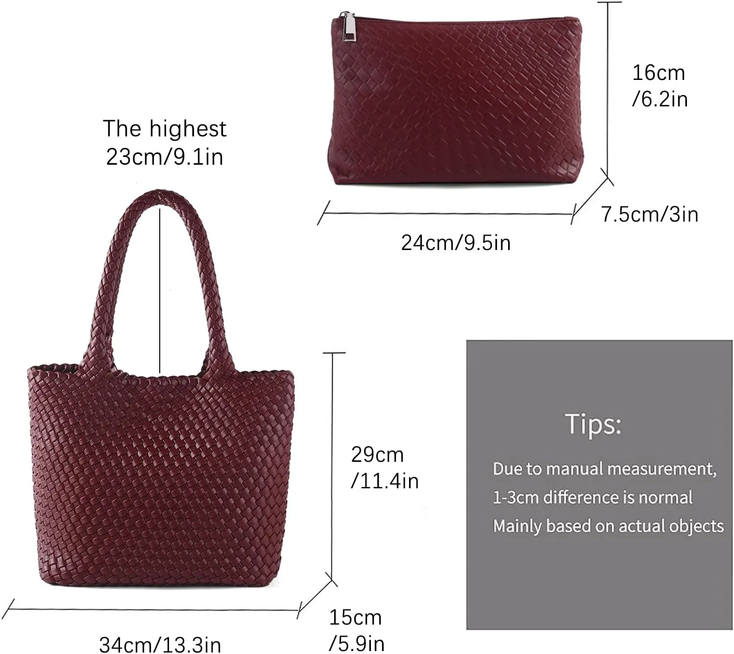 Hand Woven Bag Tote BagS For Women Top Handle Shoulder Vegan Leather Large Travel Beach Hobo Handbag