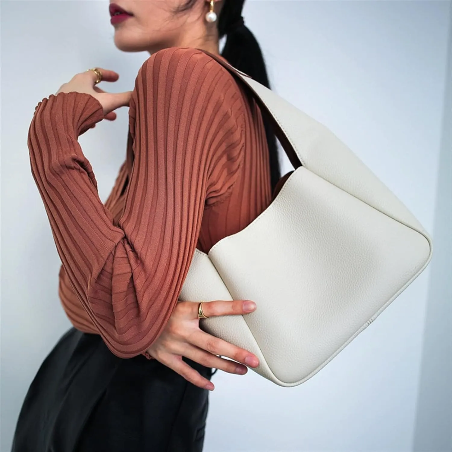 Handbags for women Shoulder Bags Purses And Handbags Tote Bags Large Capacity Shopping Bags Simple Open Bucket Bags