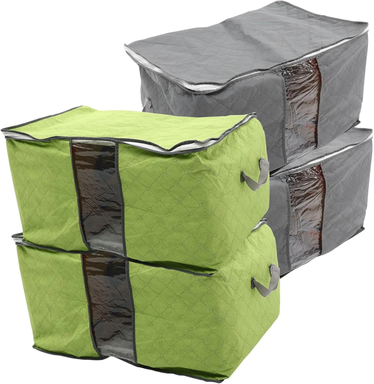 Hanging Garment Bag Storage Bins for Clothes Bedding Containers Large Comforter Bags Zipper