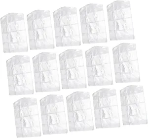 Happyyami 100pcs Garment Storage Bags Clothing Covers for Dry Dust and Protection for Wardrobe Organization and Home Use