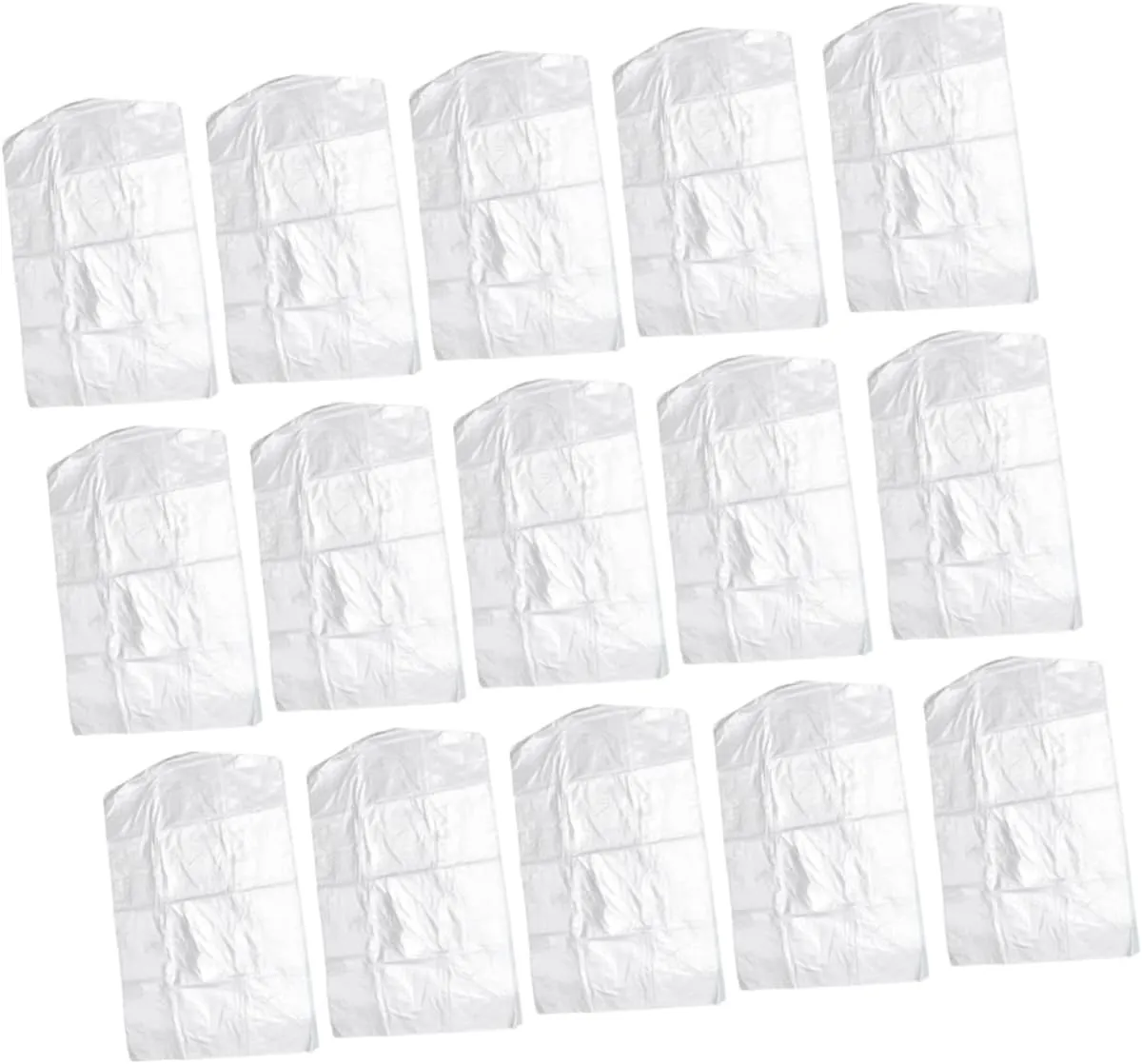 Happyyami 100pcs Garment Storage Bags Clothing Covers for Dry Dust and Protection for Wardrobe Organization and Home Use