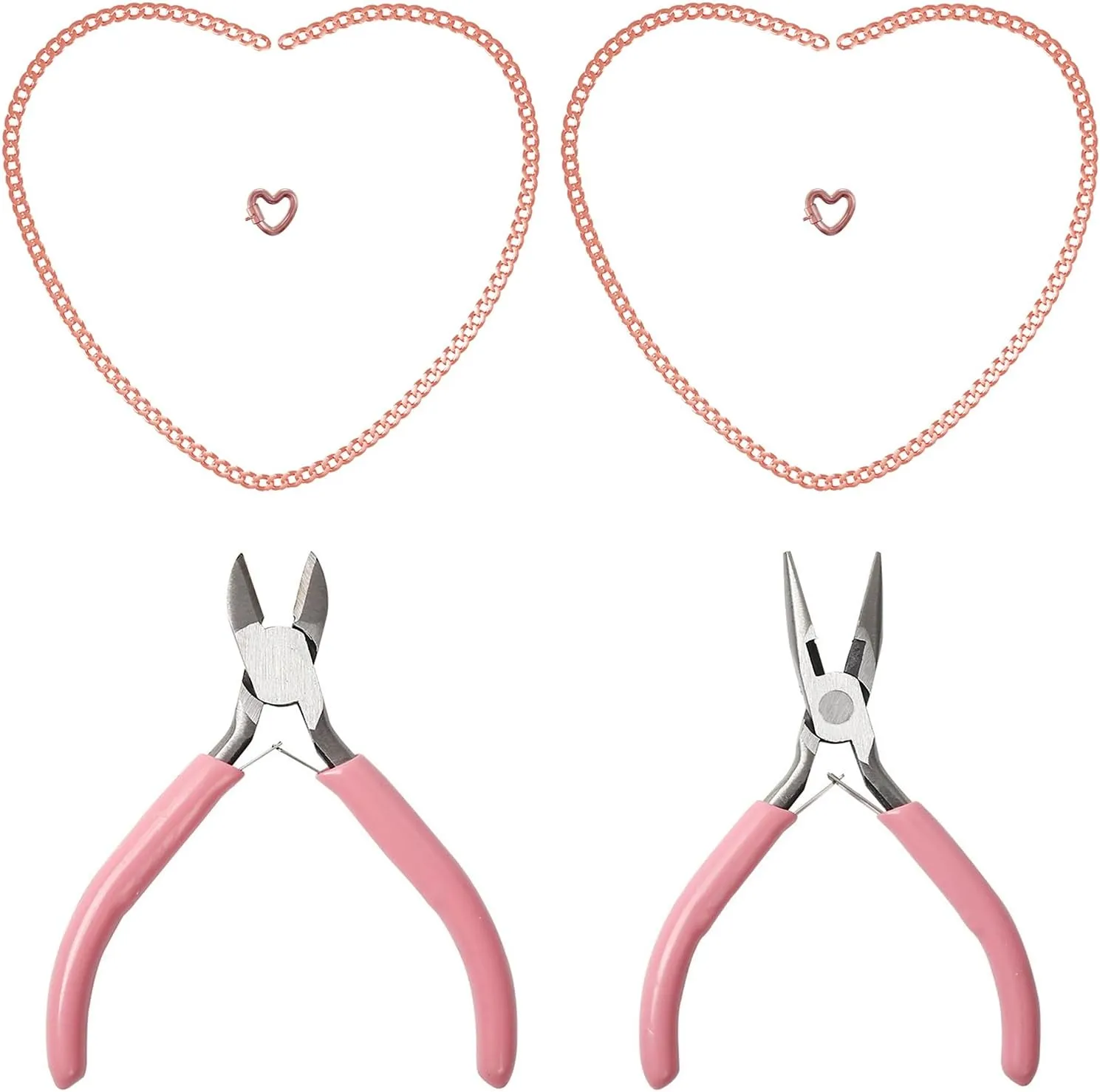 HERSIN Permanent Bracelet Kit  Locking Heart Clasp DIY Bracelet Set for Couples, Friends, and Family  Unique Jewelry for Anniversary