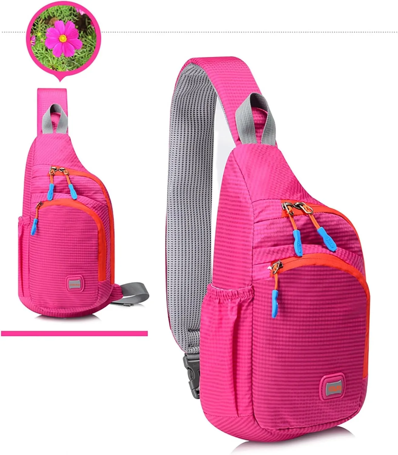 Hiking Backpack for Men Women Multi Pocket Crossbody Purses Soft Leather Shoulder Handbags Backpack Diaper Bag(E)