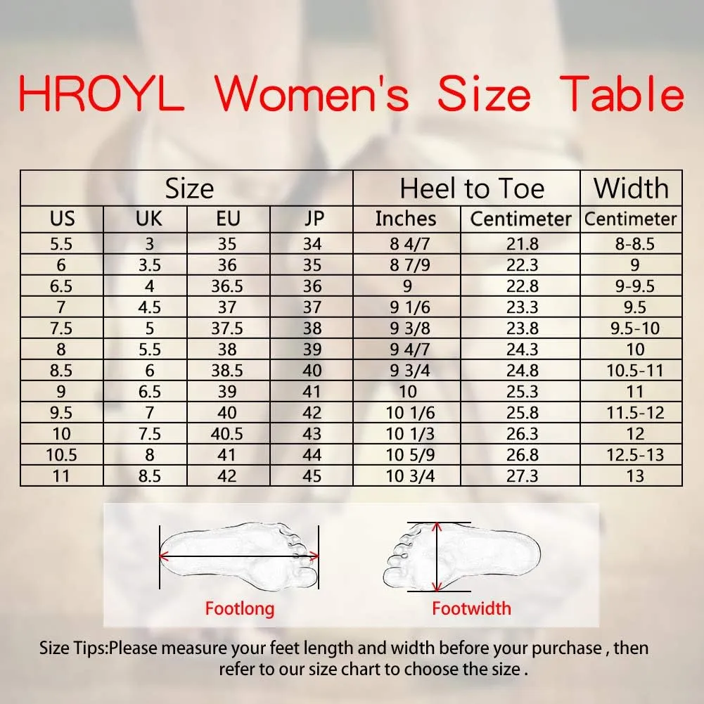 HROYL Women Rhinestone Ballroom Dance Shoes Latin Salsa Bachata Performance Dance Shoes,Model L458