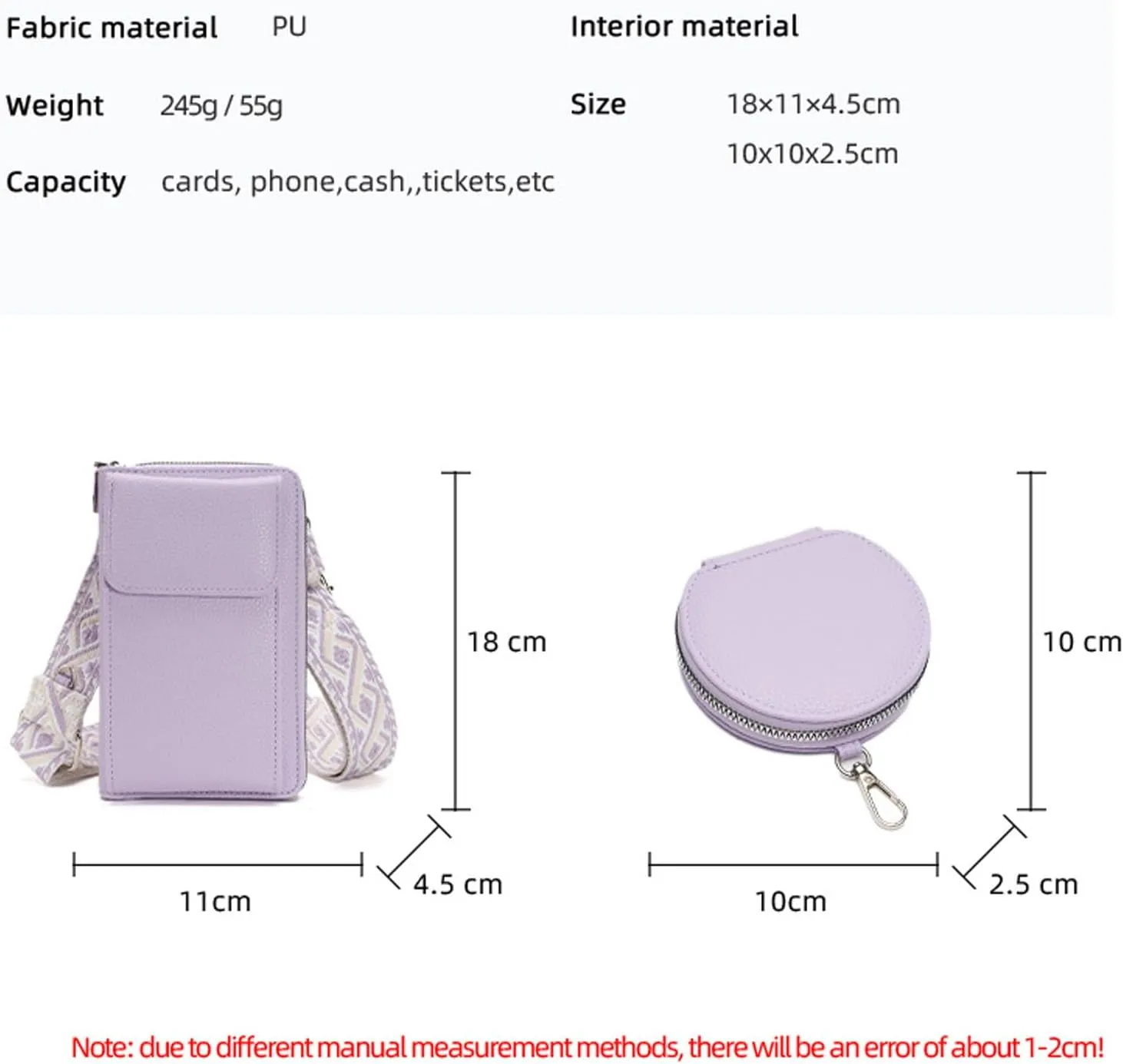 Japanese New Crossbody Bag With Small Design For Women's Shoulder Bag Trendy Phone Bag Mens Bags (Black, One Size) women's fashion handbags