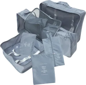KESYOO 7pcs Travel Packing Cubes Set Grey Travel Organizer Bags for Luggage Portable Suitcase Storage Pouches Lightweight Packing Cubes for Travel Essentials