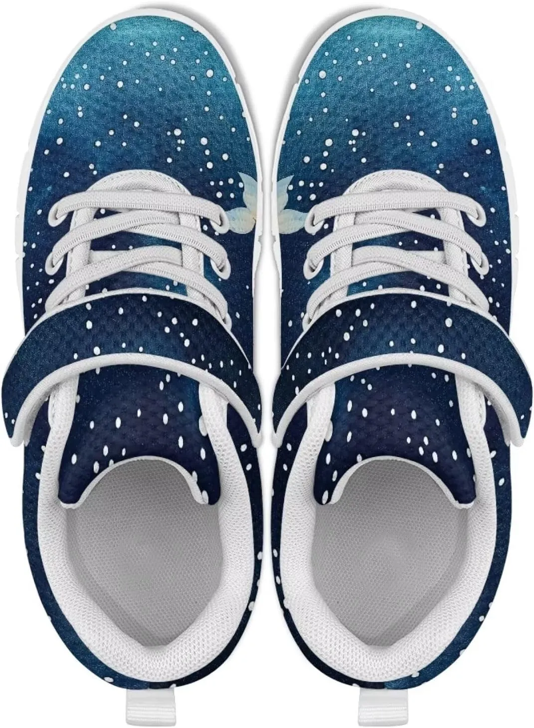 Kids Shoes Comfortable Breathable Hook and Loops Athletic Running Shoes for Litter Kids Non-Slip Lightweight School Sport Sneaker for Boys Girls US 11-15
