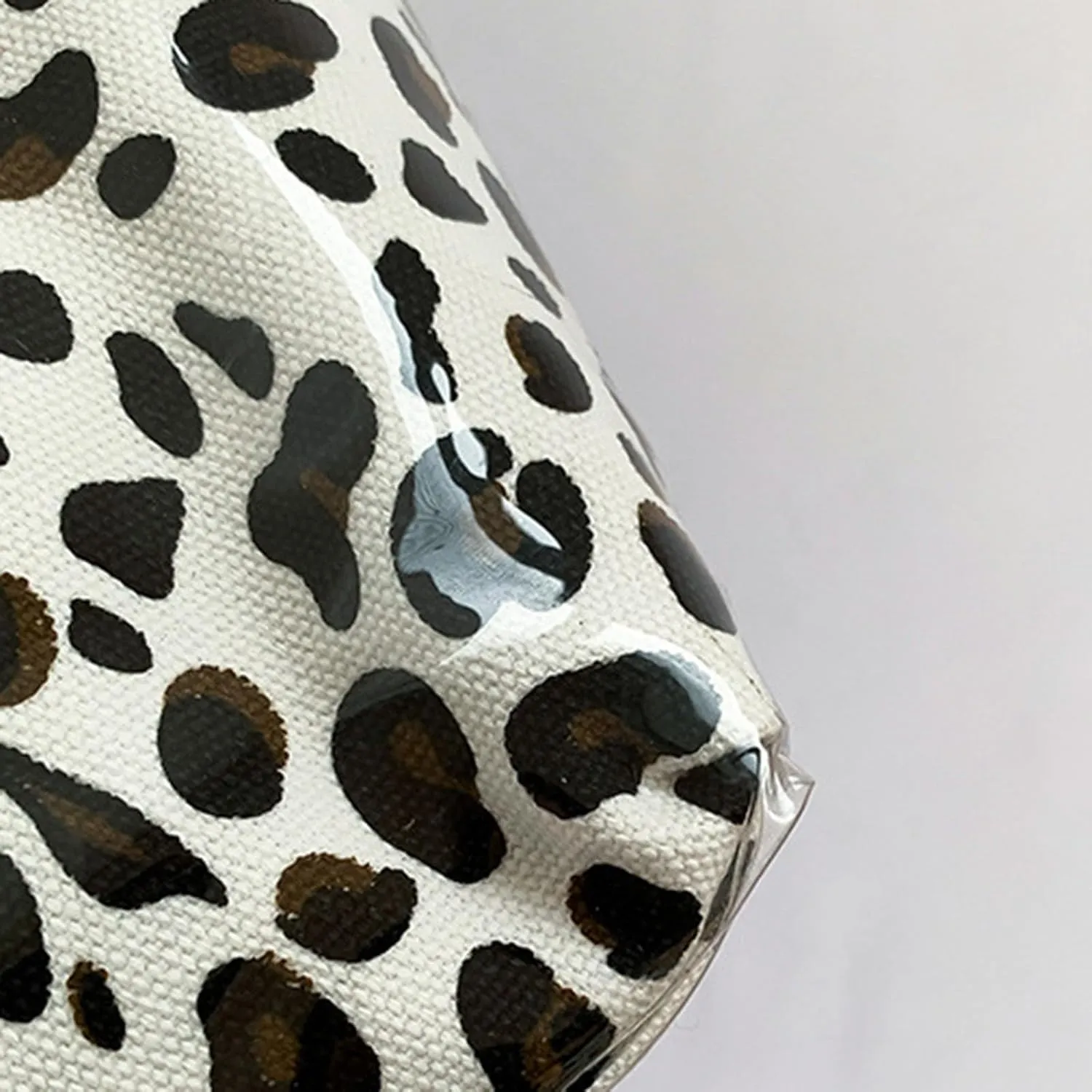 Large Capacity Leopard Print Lazy Wind Bag Fashion Handheld Large Capacity Tote Bag with Pockets And Compartments