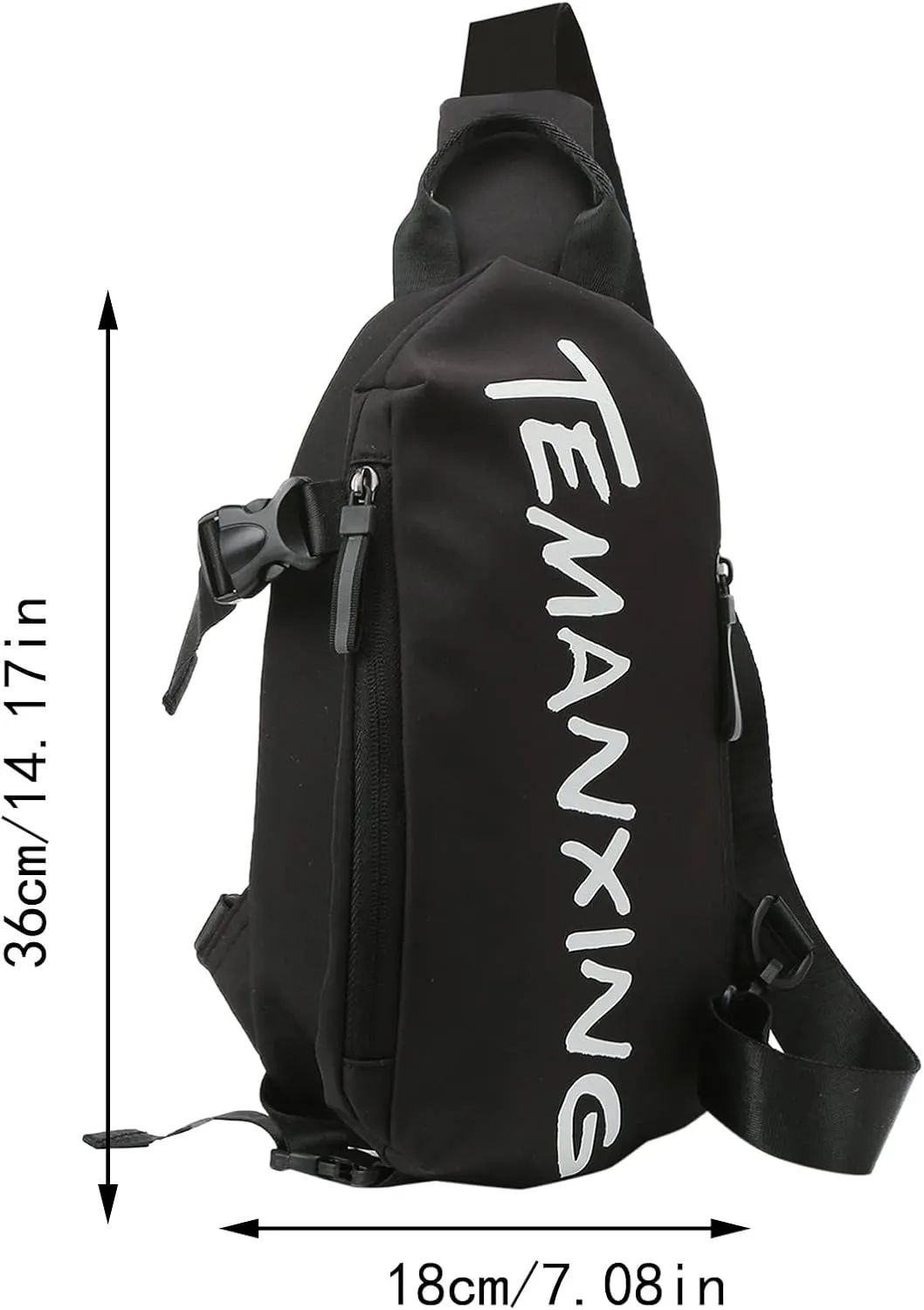 Large Crossbody Fanny Pack with Zipper Messenger Bag for Women Men Casual Satchel Bag Traveling Camping Hiking Bags Shoulder Bags