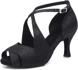 Latin Dance Shoes Ballroom Dance Shoes Women Professional Salsa Practice Performance Dancing Shoes YCL420