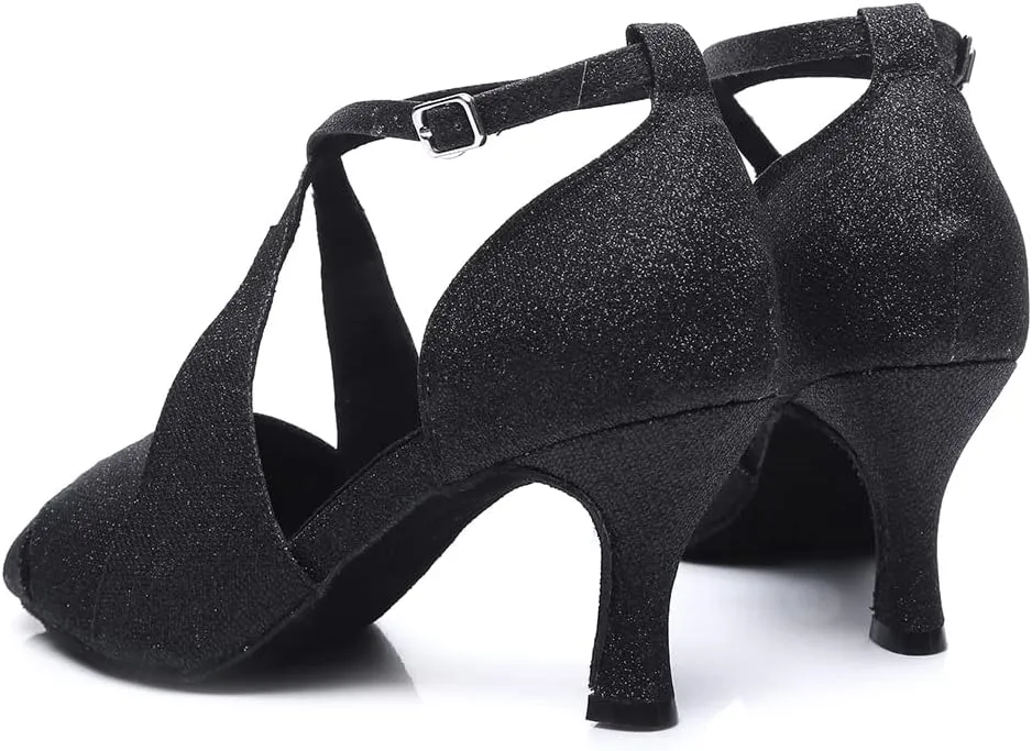Latin Dance Shoes Ballroom Dance Shoes Women Professional Salsa Practice Performance Dancing Shoes YCL420