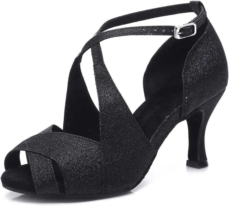 Latin Dance Shoes Ballroom Dance Shoes Women Professional Salsa Practice Performance Dancing Shoes YCL420