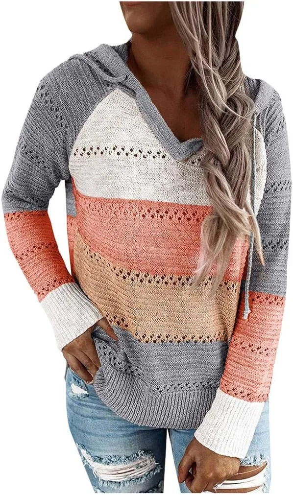 LCMTWX Sweaters for Women Sweater Button Long Pullover Women Tops Turtleneck Sweater Fall Sweaters Round Neck Slim Fitting