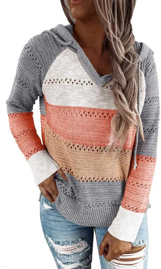 LCMTWX Sweaters for Women Sweater Button Long Pullover Women Tops Turtleneck Sweater Fall Sweaters Round Neck Slim Fitting