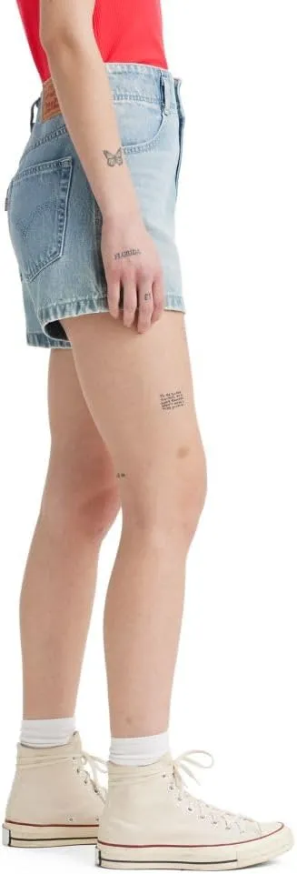 Levi's Women's High Waist Contrast Stitch Mom Shorts