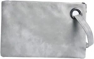 LIFKOME Evening Clutch Bag Envelope Hand Purse Soft Pu Classic Design Large Storage Perfect for Party