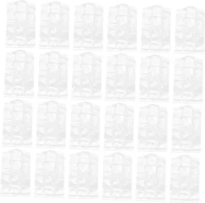 Luxshiny 50 Pack Plastic Garment Bags Hanging Clothing Storage Covers Protective Clothes Covers for Dry Cleaning