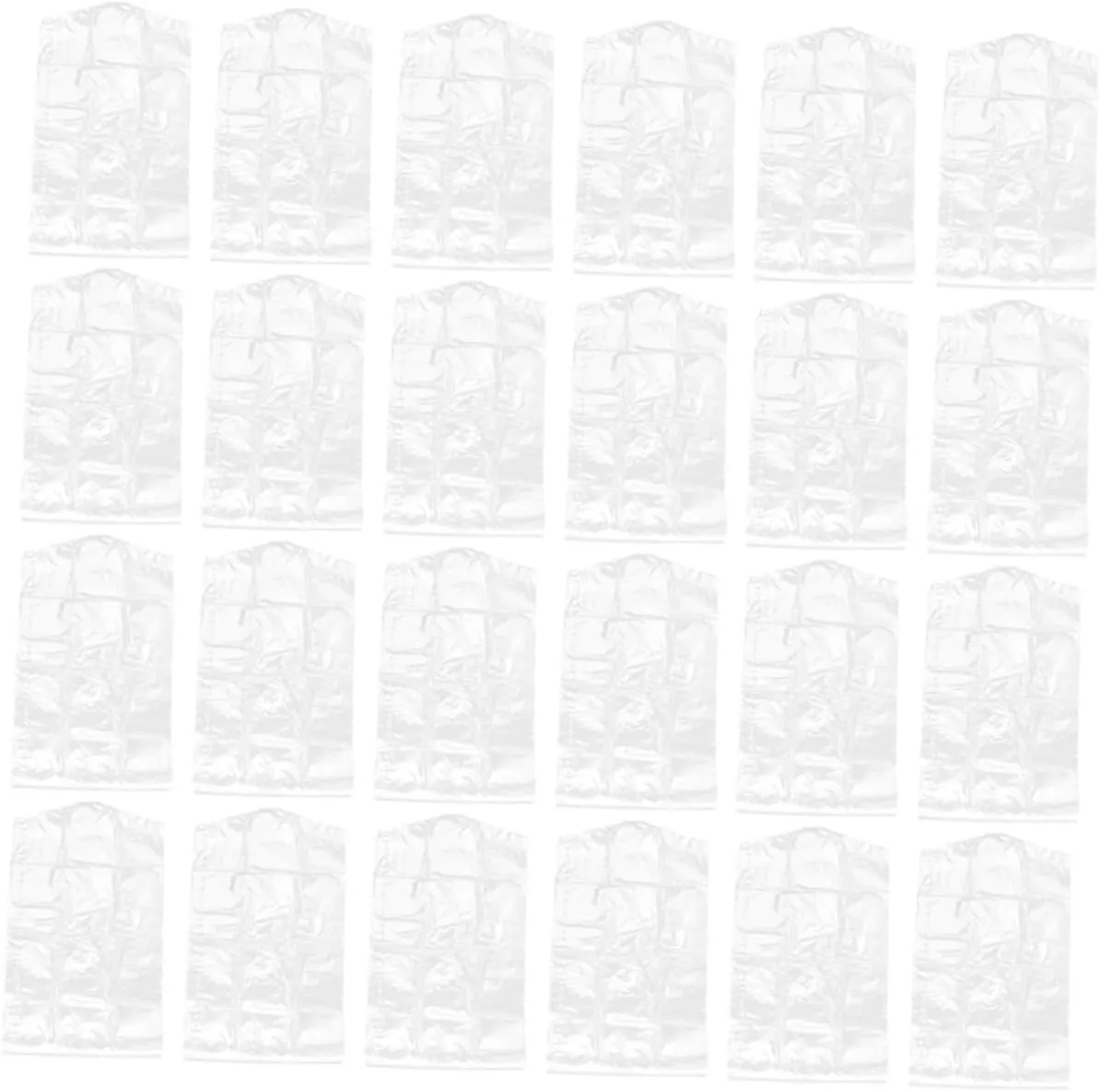 Luxshiny 50 Pack Plastic Garment Bags Hanging Clothing Storage Covers Protective Clothes Covers for Dry Cleaning