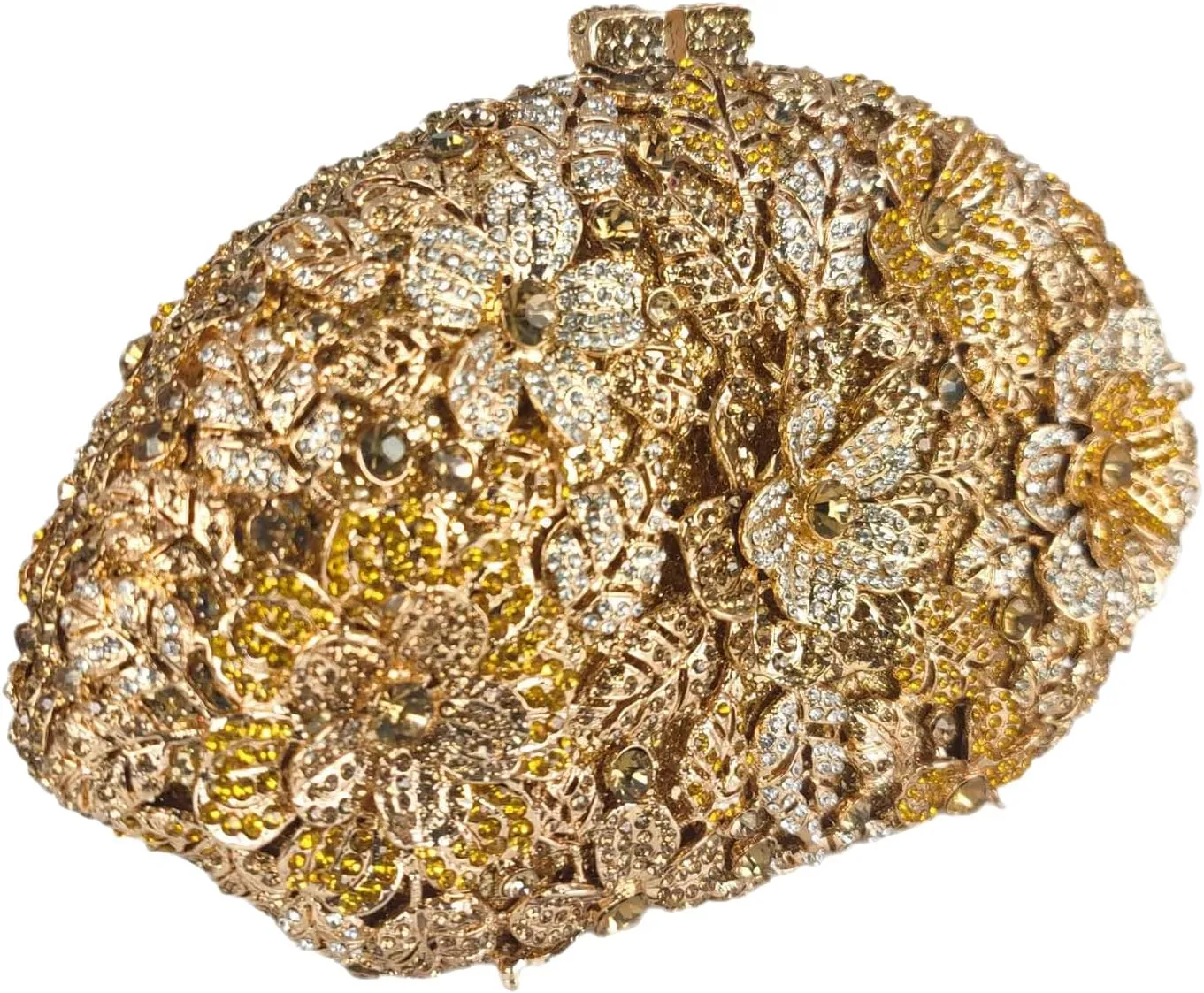 Luxury Women Crystal Clutch Flower Evening Bag Bridal Wedding Purse Party Diamond Handbag