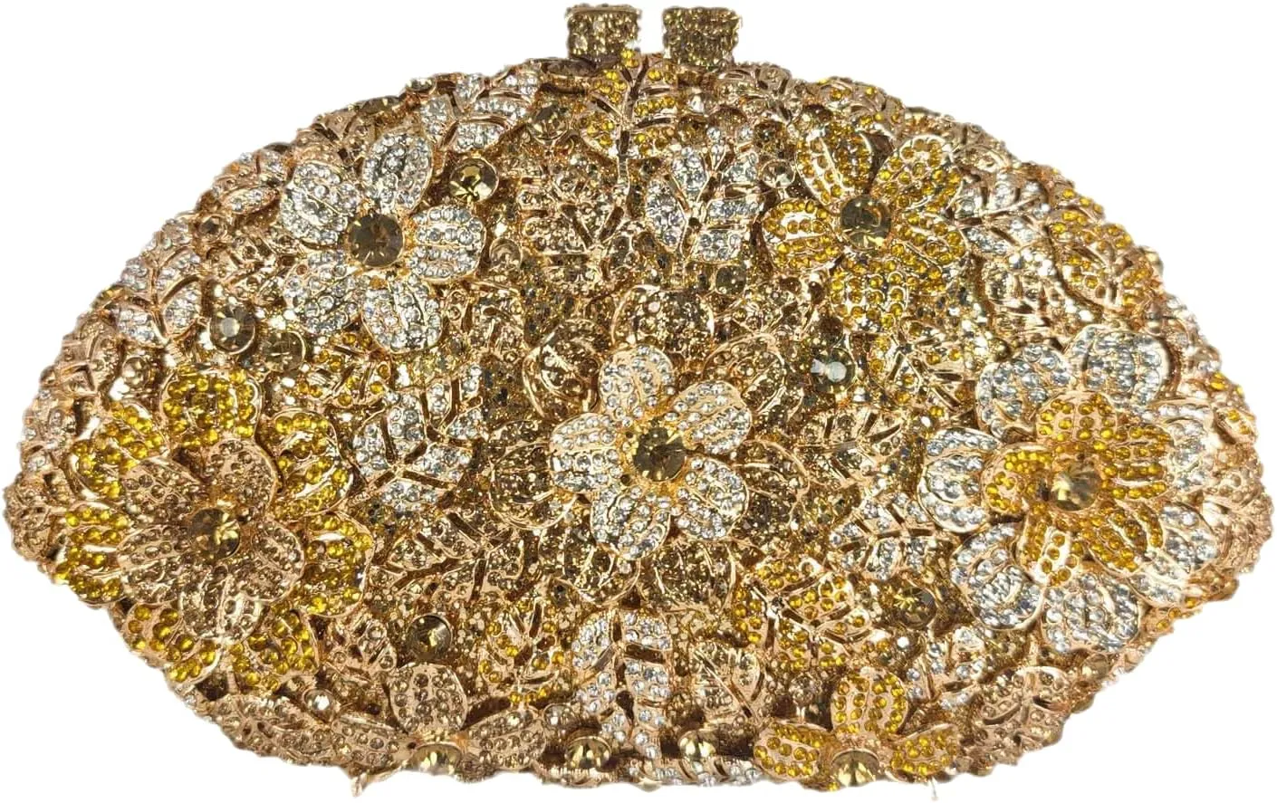 Luxury Women Crystal Clutch Flower Evening Bag Bridal Wedding Purse Party Diamond Handbag