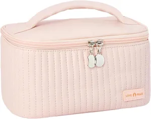 Makeup Bag 2025 New Portable Waterproof PU Leather Large Capacity Cute Makeup Bag,Travel Toiletry Bag,Small Cosmetic Bag,Small Makeup Bag for Daughter Girls Gifts Women