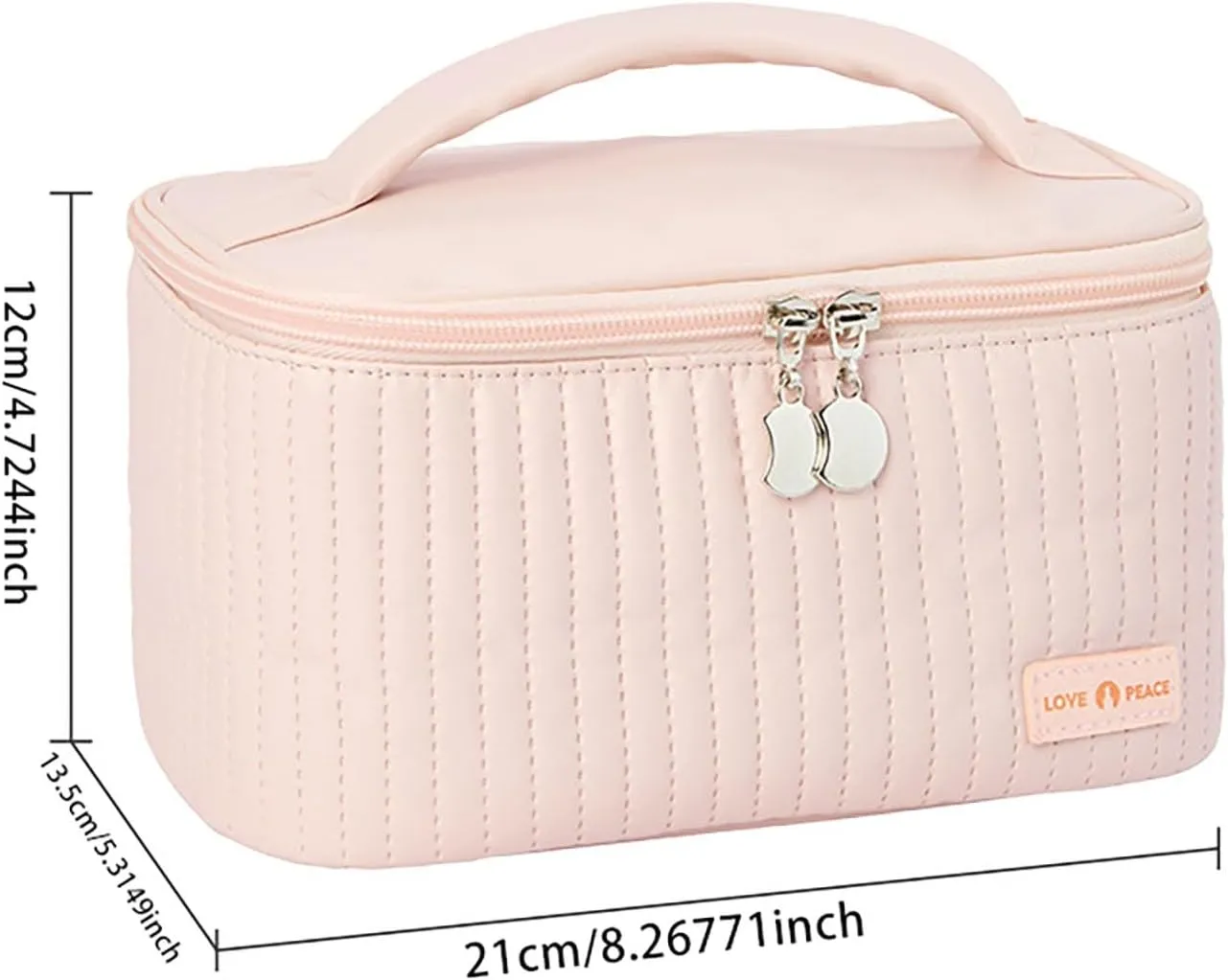 Makeup Bag 2025 New Portable Waterproof PU Leather Large Capacity Cute Makeup Bag,Travel Toiletry Bag,Small Cosmetic Bag,Small Makeup Bag for Daughter Girls Gifts Women