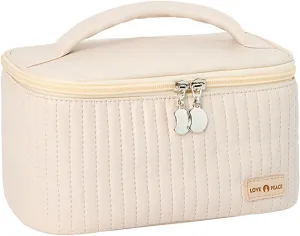 Makeup Bag 2025 New Portable Waterproof PU Leather Large Capacity Cute Makeup Bag,Travel Toiletry Bag,Small Cosmetic Bag,Small Makeup Bag for Daughter Girls Gifts Women