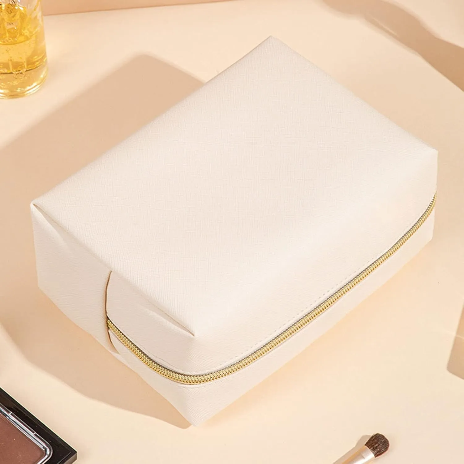 Makeup Bag,PU Leather Large Capacity Waterproof Portable Travel Makeup Bag,Toiletry Bag,Cosmetic Bag,Cute Makeup Bag for Gifts Girls Daughter Women