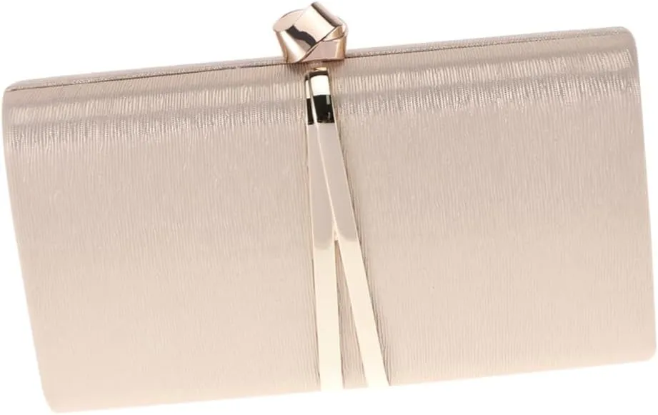 Medium Capacity Women's Evening Bag Pu Leather Handbag Chain Fashion Clutch for Wedding Party Banquet Stylish Embossing