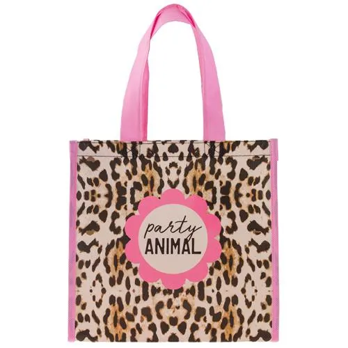 Medium Recycled Gift Bag - Leopard