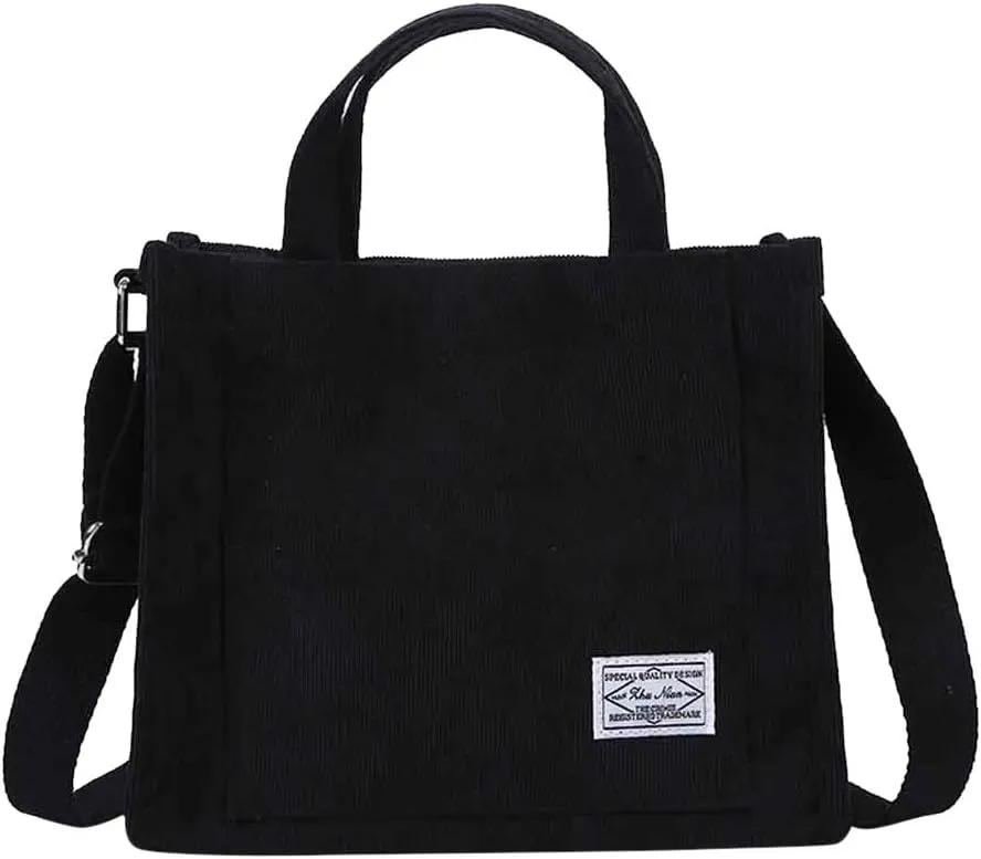 Medium Tote Bags for Women Western Purse Boho Top Handle Satchel Handbag with Strap Medium Size Purse for Women(Black)