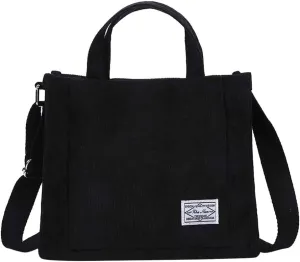 Medium Tote Bags for Women Western Purse Boho Top Handle Satchel Handbag with Strap Medium Size Purse for Women(Black)