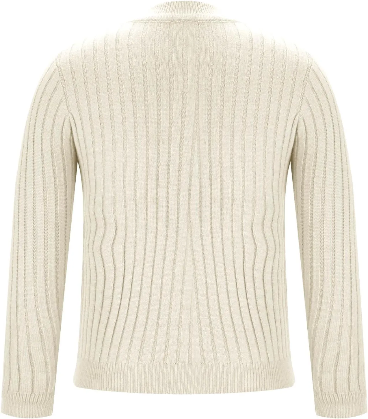 Mens Cable Knit Sweater Plus Size Knitted Chunky Pullover Loose Crewneck Sweater Winter Thermal Long Sleeve Knitwear