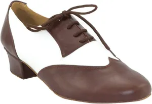 Mens Wedding Jazz Party Ballroom Tango Closed Toe Leather Chacha Happy Dance Shoes