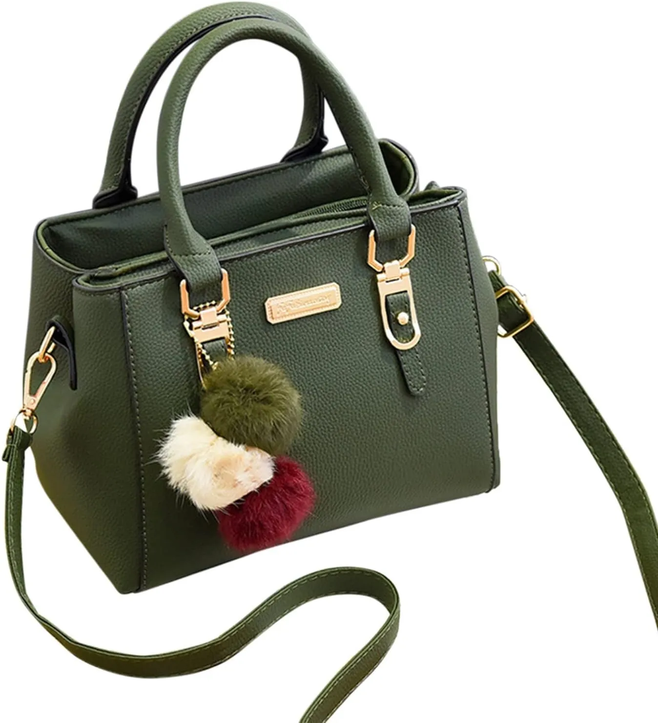 Messenger Bag Large Capacity Handbag Fashion Womens Bags Coloring Messenger Bags for Girls (Green, One Size)