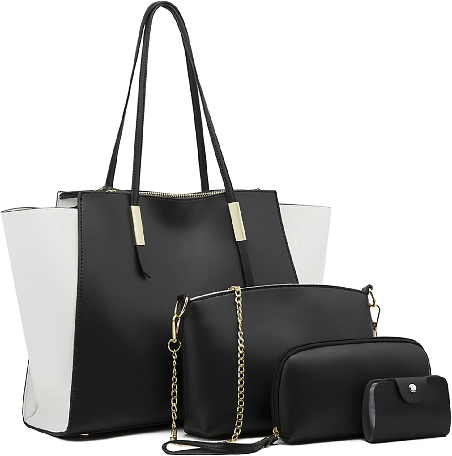 Messenger Tote Bag for Women Designer Satchel Handbags Top-Handle Purses with Strap Mothers Day Gifts(Black)