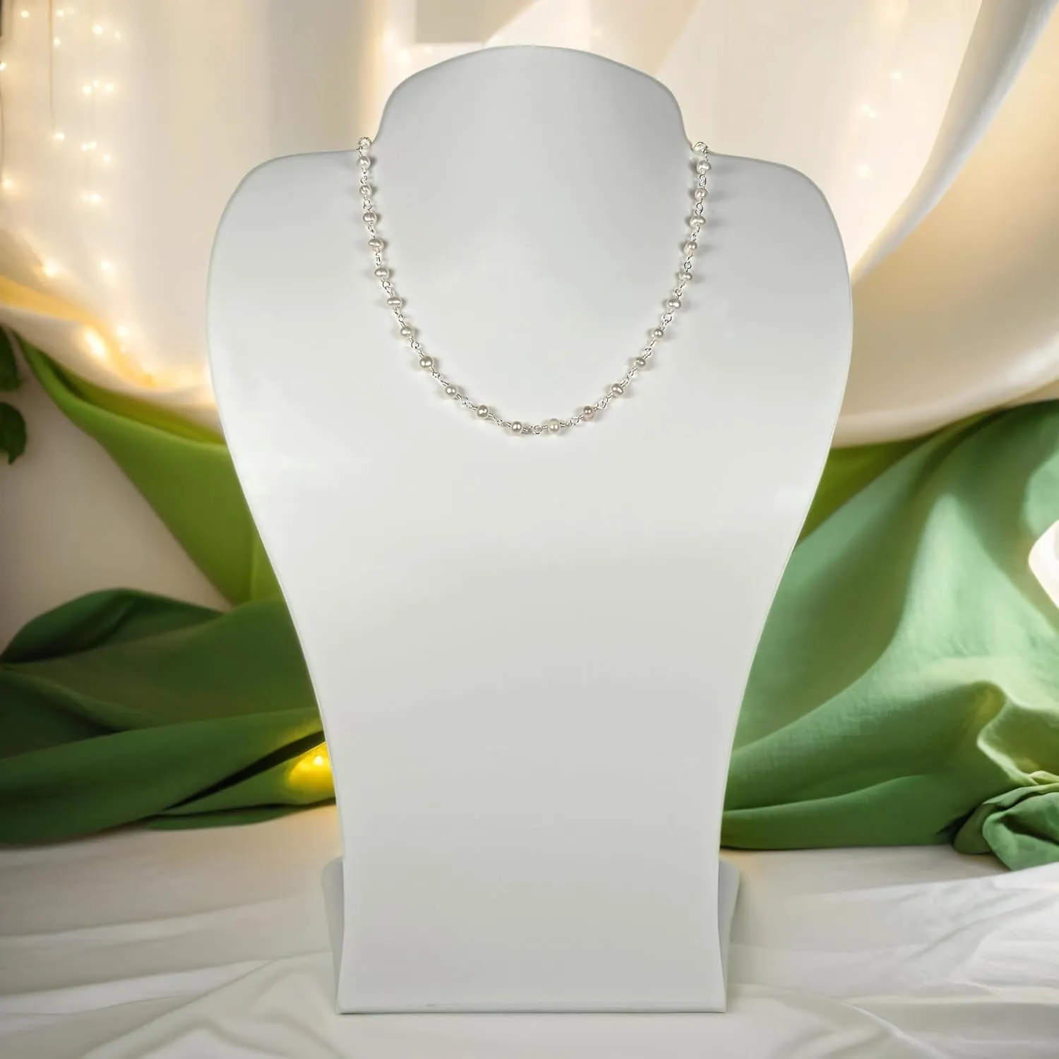 MGR MY GEMS ROCK! Beaded Semi Precious Stone Alternating Stone or Same Stone Collar or Choker Necklace for Wome, 14.50" Long with 3" Extender.