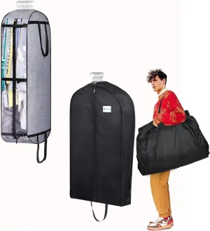 MISSLO 1 Pack 50" Garment Bags   2 Pack 43" Garment Bags