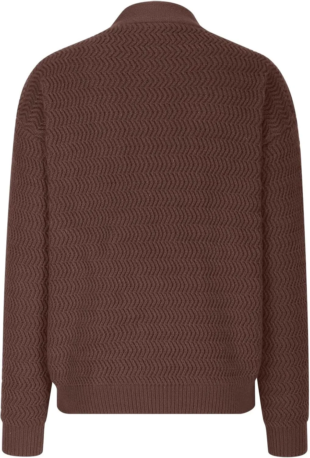 Mzkdieey Women's Chunky Knit Cardigans Sweater 2024 Fashion Casual Open Front Long Sleeve V Neck Button Up Outerwear Coats